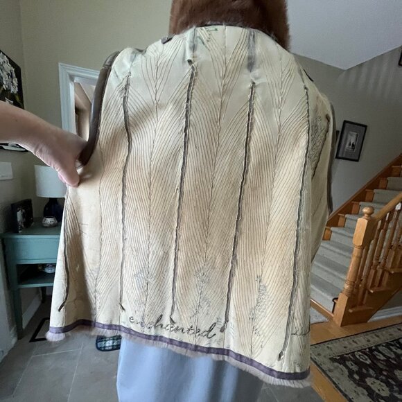 Mink Fur Vest in Cognac Colour - Vintage - Authentic - Picture 15 of 17
